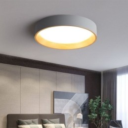 Luminária de teto moderna minimalista embutida no painel