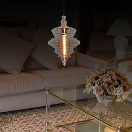 Luminária pendente moderna com 1 luz