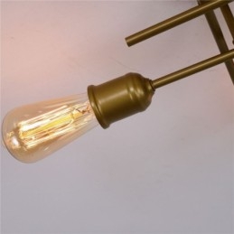 Luminária de teto embutida com 4 soquetes para luz