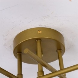 Luminária de teto embutida com 4 soquetes para luz