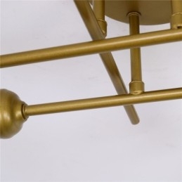 Luminária de teto embutida com 4 soquetes para luz