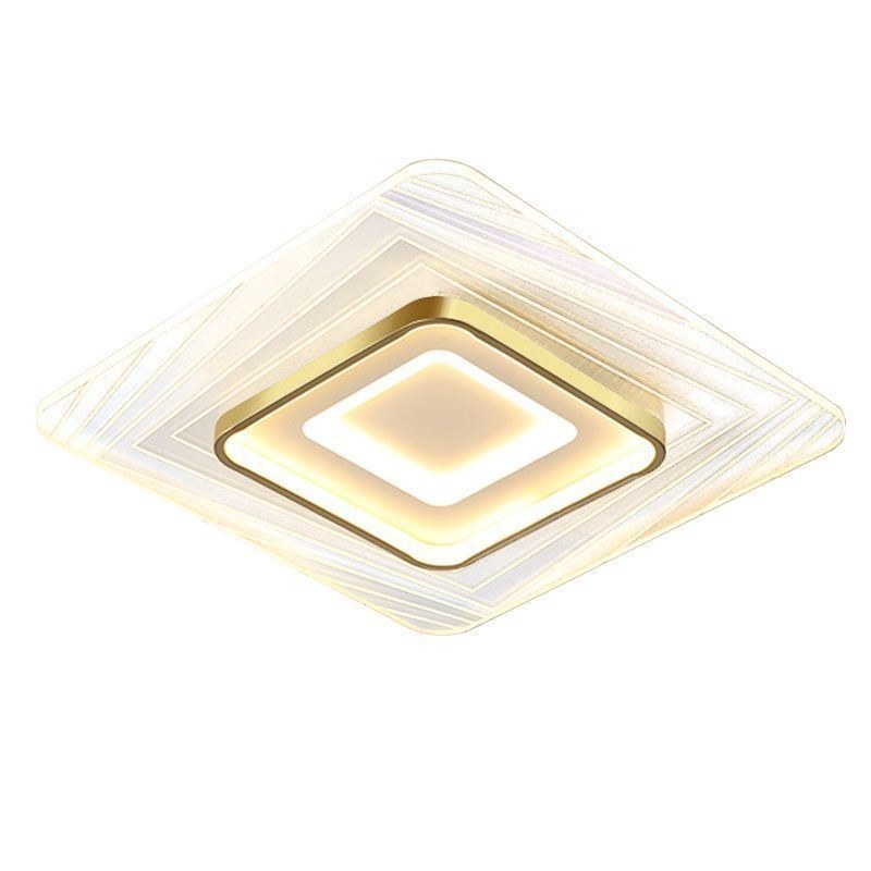 Luminária de teto embutida quadrada para teto