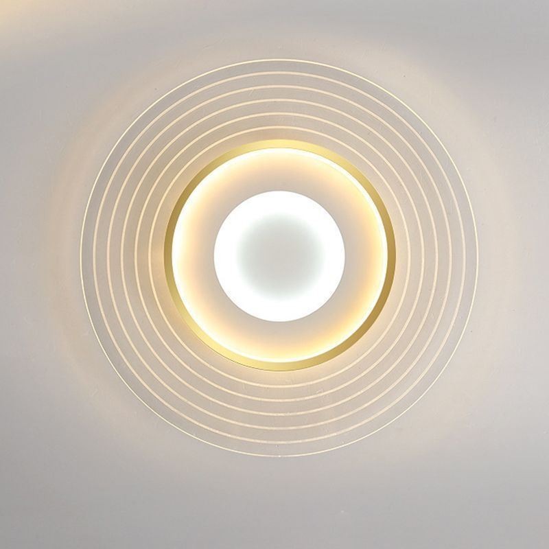 Luminária de teto moderna embutida redonda