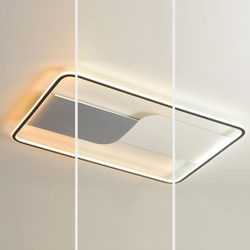 Luminárias de teto modernas Luminárias de teto retangulares embutidas 90*60cm