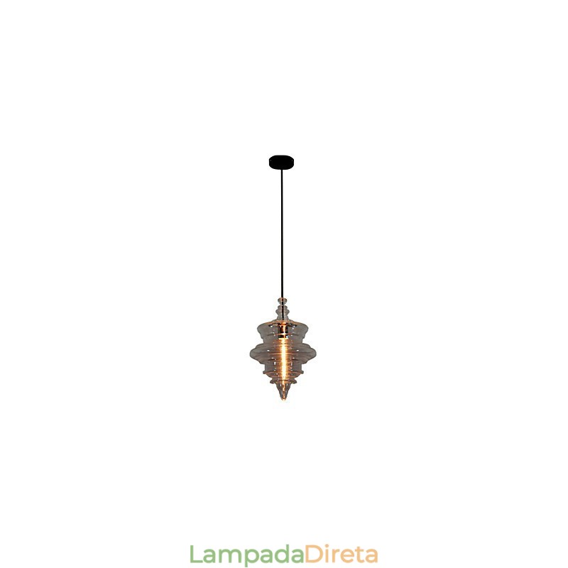 Luminária pendente moderna com 1 luz