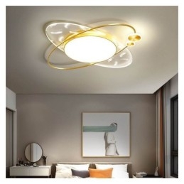 Luminária de teto moderna embutida com formato de planeta
