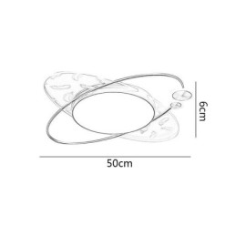 Luminária de teto moderna embutida com formato de planeta