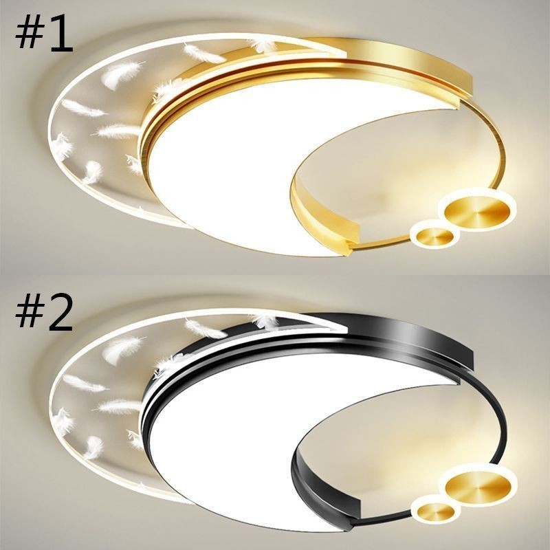 Luminária de teto em formato de lua moderna embutida
