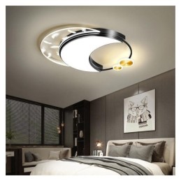 Luminária de teto em formato de lua moderna embutida