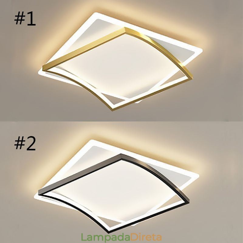 Luminárias de teto modernas Luminárias de teto embutidas