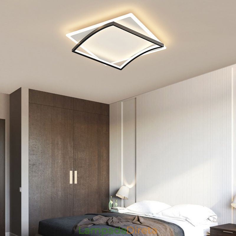 Luminárias de teto modernas Luminárias de teto embutidas