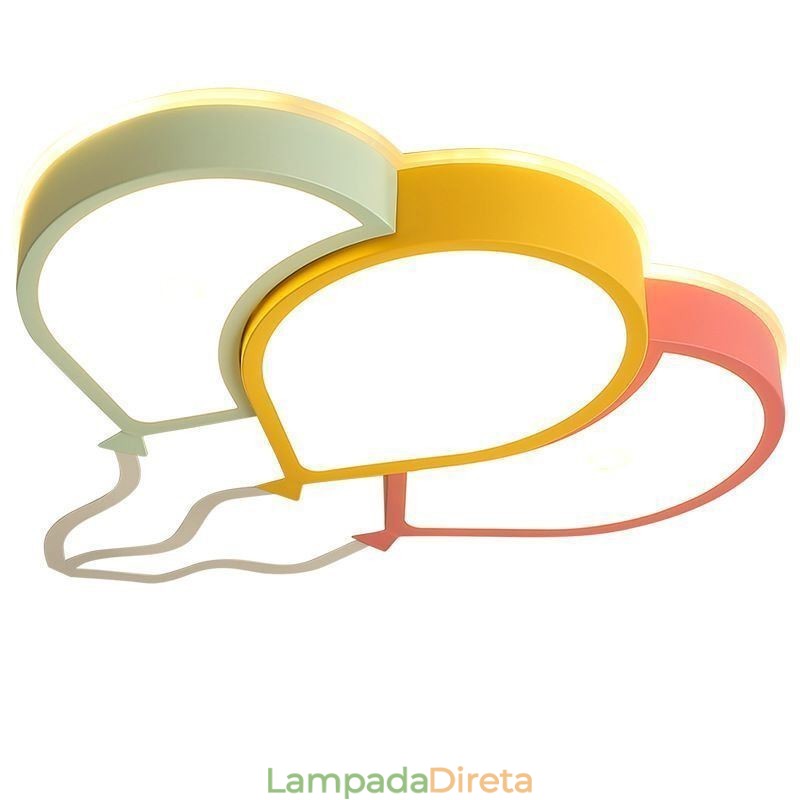 Luminária de teto embutida moderna, luminária de teto com abajur de balão adorável