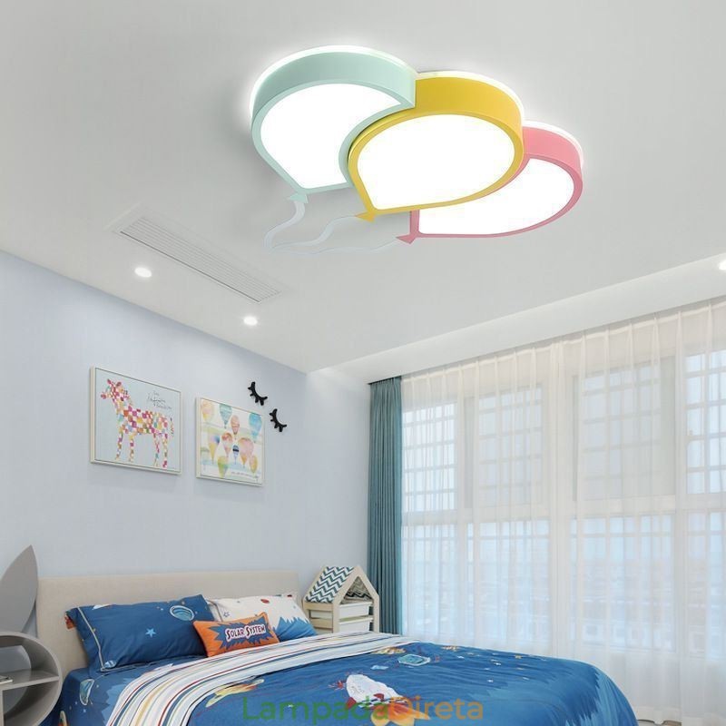 Luminária de teto embutida moderna, luminária de teto com abajur de balão adorável