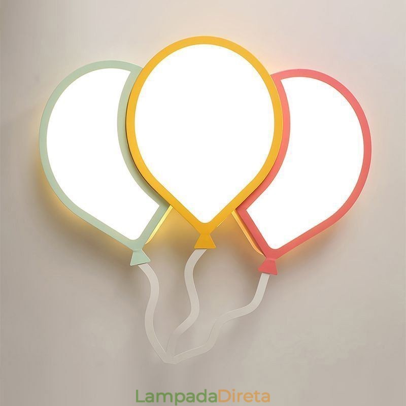 Luminária de teto embutida moderna, luminária de teto com abajur de balão adorável
