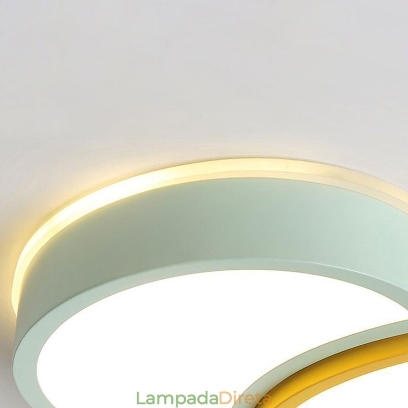 Luminária de teto embutida moderna, luminária de teto com abajur de balão adorável