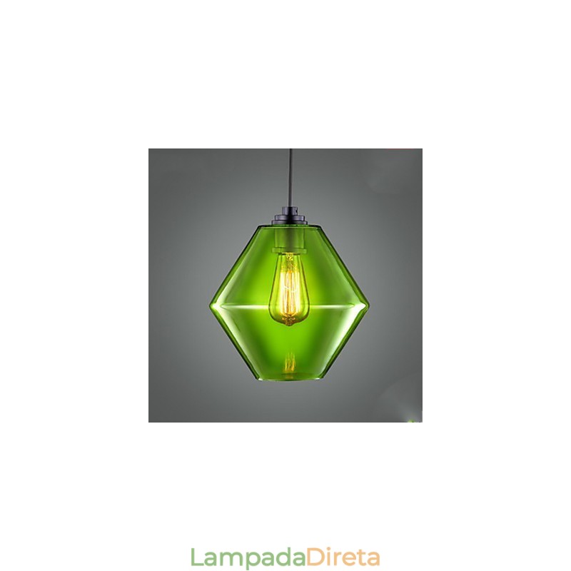 Lustre Mini Estilo Moderno Contemporâneo Vidro