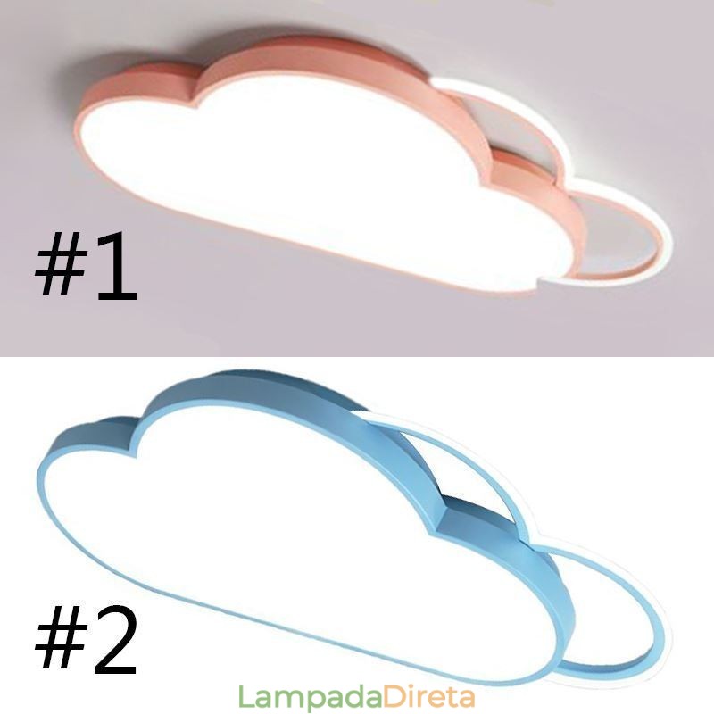 Luzes modernas em forma de nuvem, luminária de teto embutida