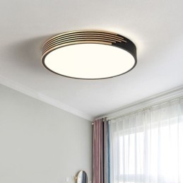 Luminária de teto moderna embutida com iluminação circular
