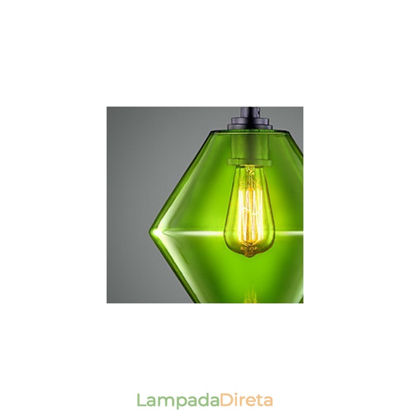 Lustre Mini Estilo Moderno Contemporâneo Vidro