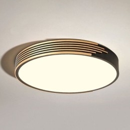 Luminária de teto moderna embutida com iluminação circular