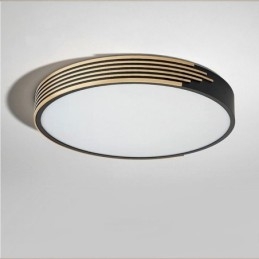 Luminária de teto moderna embutida com iluminação circular