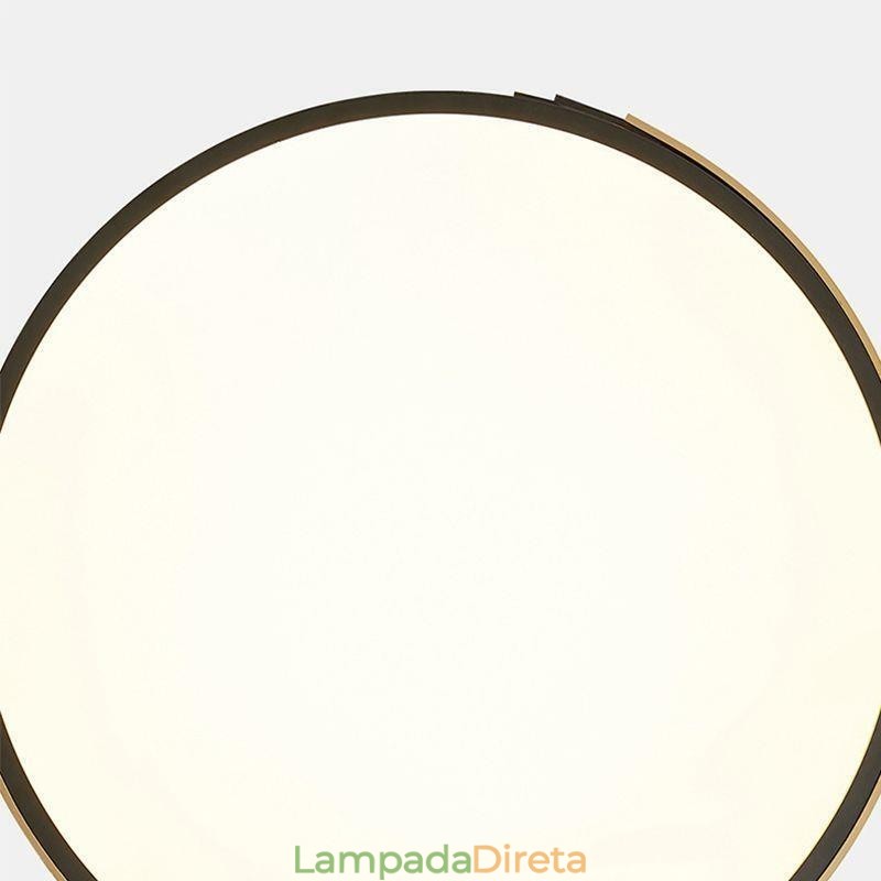 Luminária de teto moderna embutida com iluminação circular
