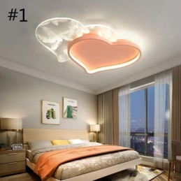 Luzes modernas em forma de coração para teto embutido para meninas