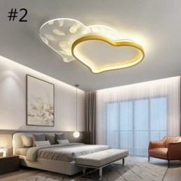 Luzes modernas em forma de coração para teto embutido para meninas