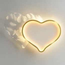 Luzes modernas em forma de coração para teto embutido para meninas