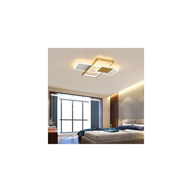 Luminária de teto moderna quadrada de acrílico embutida para teto