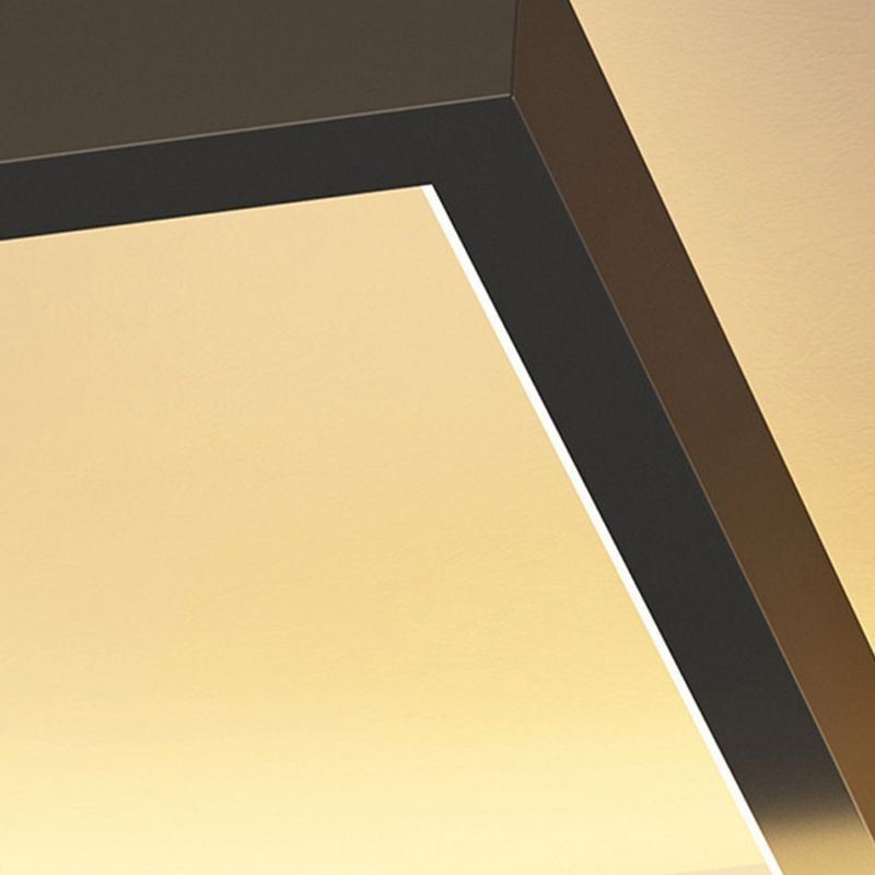 Luminária de teto moderna quadrada de acrílico embutida para teto