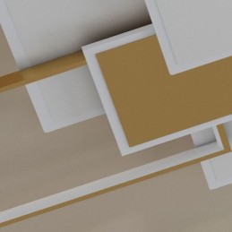 Luminária de teto moderna quadrada de acrílico embutida para teto