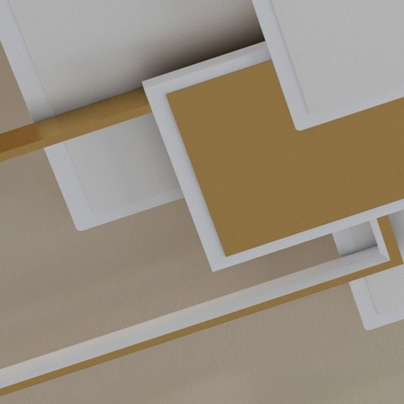 Luminária de teto moderna quadrada de acrílico embutida para teto