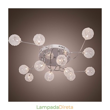 Luminária embutida de ferro G4 12 luzes com cúpulas de alumínio Luminária embutida de ferro G4 12 luzes com cúpulas de alumínio