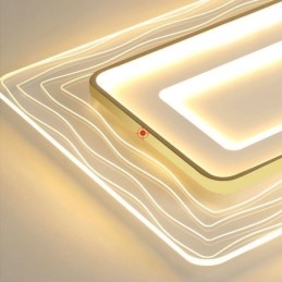 Luminária de teto retangular embutida minimalista acrílica ultrafina
