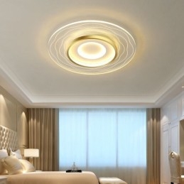 Luminária de teto embutida, luminária de teto ultrafina e minimalista em acrílico