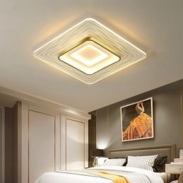 Luminária de teto embutida, luminária de teto ultrafina e minimalista em acrílico