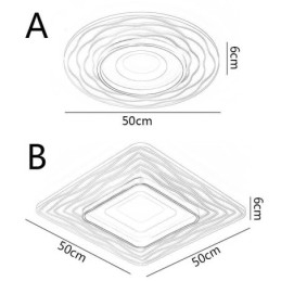 Luminária de teto embutida, luminária de teto ultrafina e minimalista em acrílico
