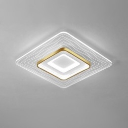 Luminária de teto embutida, luminária de teto ultrafina e minimalista em acrílico