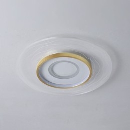 Luminária de teto embutida, luminária de teto ultrafina e minimalista em acrílico