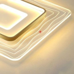 Luminária de teto embutida, luminária de teto ultrafina e minimalista em acrílico