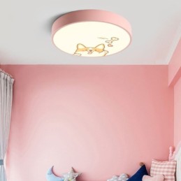 Luminária de teto infantil com desenho animado animal