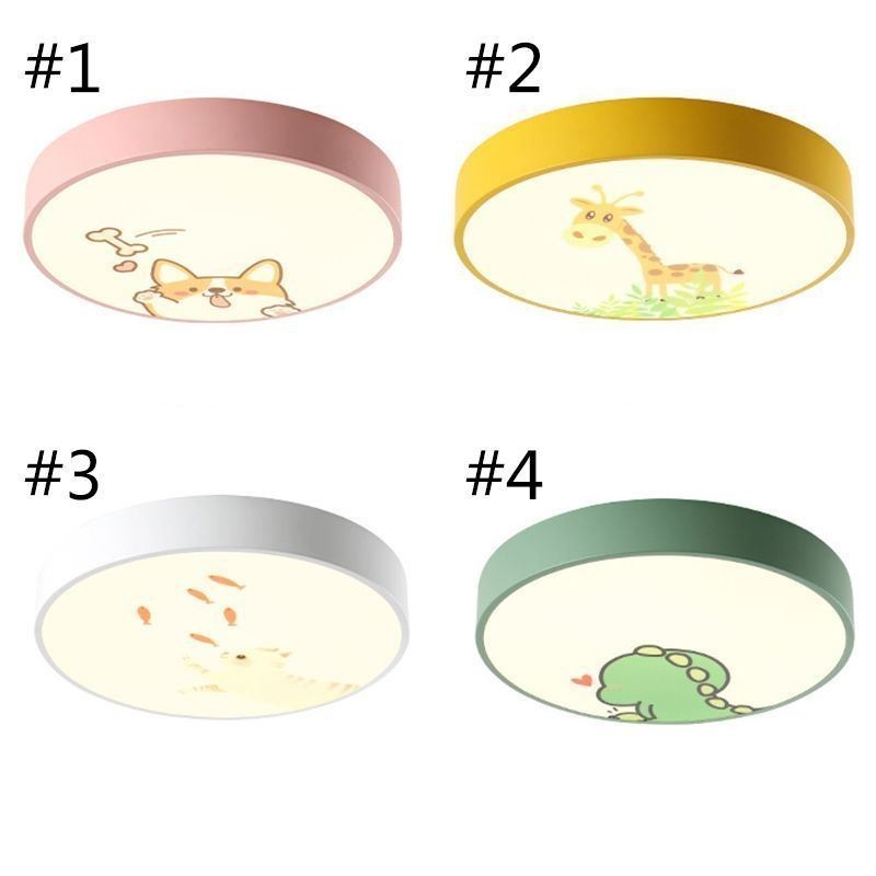 Luminária de teto infantil com desenho animado animal