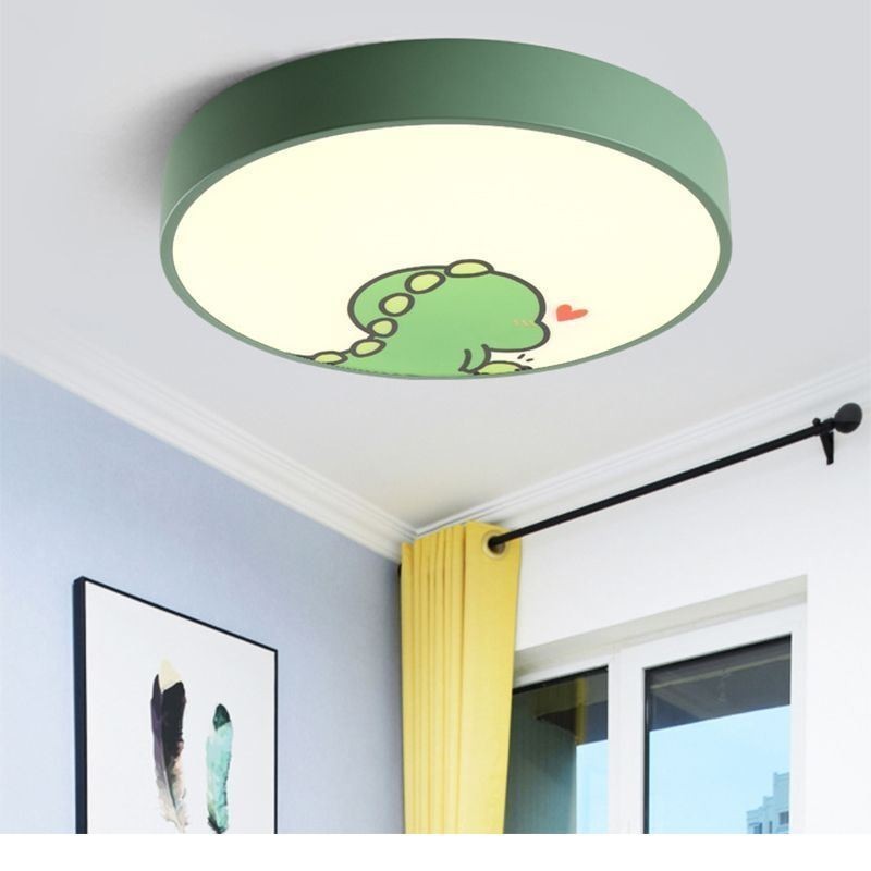 Luminária de teto infantil com desenho animado animal