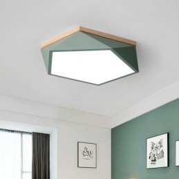 Luminária de teto moderna com design em formato de diamante, luminária de teto embutida regulável