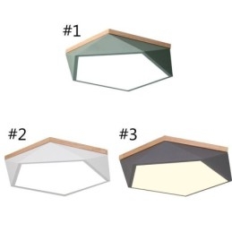 Luminária de teto moderna com design em formato de diamante, luminária de teto embutida regulável