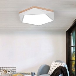 Luminária de teto moderna com design em formato de diamante, luminária de teto embutida regulável