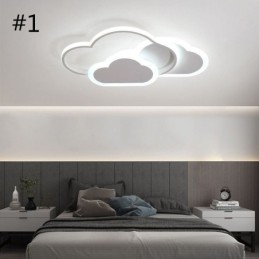 Luzes de acrílico criativas modernas em forma de nuvem, luz de teto embutida
