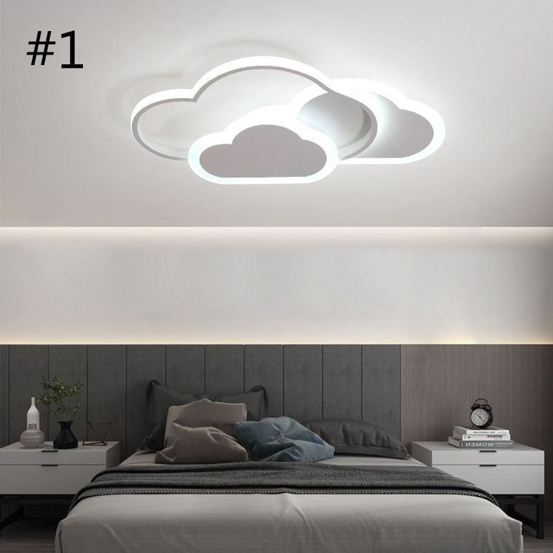 Luzes de acrílico criativas modernas em forma de nuvem, luz de teto embutida