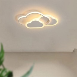 Luzes de acrílico criativas modernas em forma de nuvem, luz de teto embutida